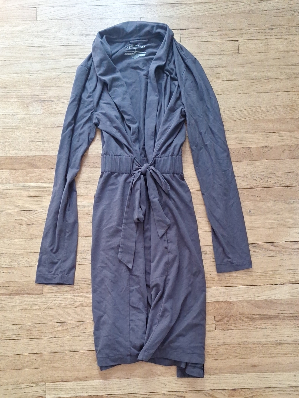 Soma Long Sleeve Robe in Aloe Knit Fabric